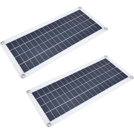 Doppeltes 10-W-Solarpanel + 30-A-Regler, Photovoltaik-Set für Wohnmobile, Boote, Notladung, 2 Stück (BSY-210717, ohne Batterie) (1/5)