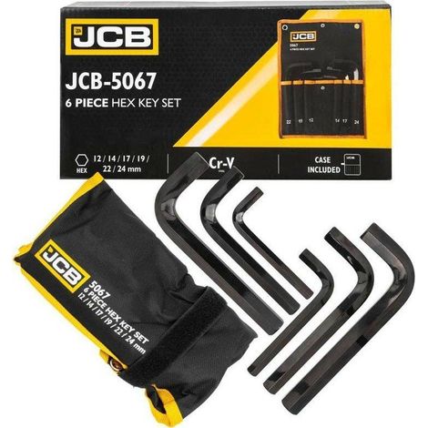 Set di chiavi esagonali JCB 12-24 mm
