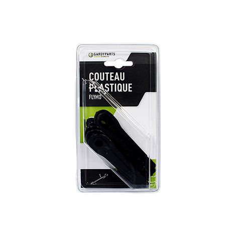 10-teiliges Messer-Set Minimo, anpassbar, Flymo Modelle E25-21/22, Minimo Duo, E30/21/22, E400 – Kleine Öffnung. Originalnummer: 5137851