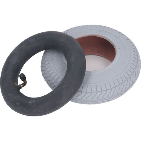 Pneu et chambre à air de rechange 200 x 50 mm, 36 PSI, roue pivotante en caoutchouc (pneu extérieur et chambre à air) (1/5)