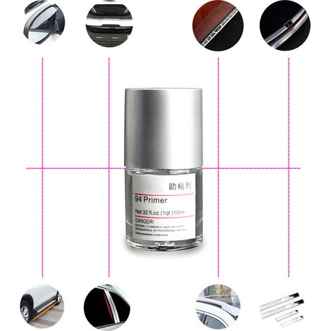 Adhésif automobile, ruban mousse, apprêt, film adhésif pour voiture, outils d'application 10 ml (1/5)