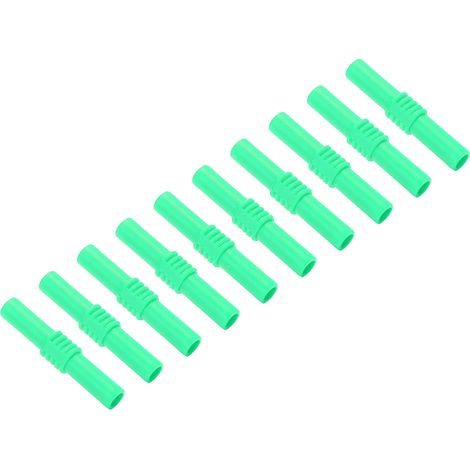 Lot de 10 adaptateurs banane femelle femelle 4mm isolés PVC laiton pour appareils électroniques électroménager (1/5)