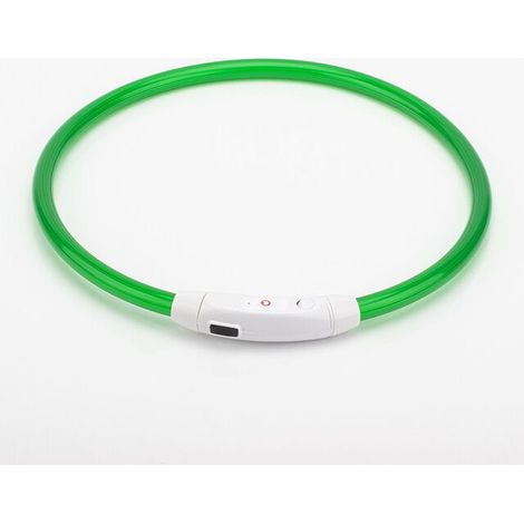 Collier Lumineux Chien Rechargeable,Collier Chien LED Lumineux, Clignotant Collier de Sécurité pour Tous Les Chiens pour Les Petits Grands Chiens de Taille Moyenne Qui Courent la Nuit (vert) (1/5)