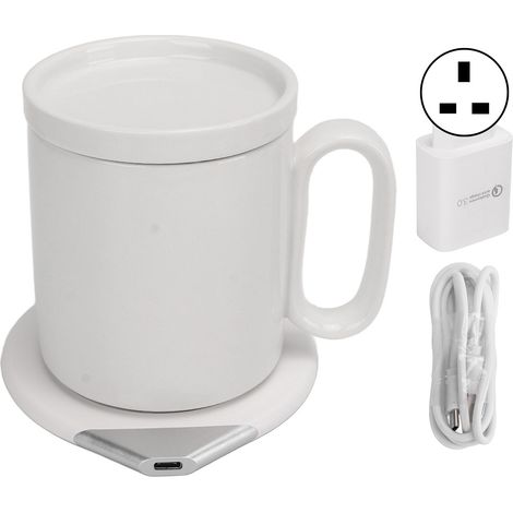Chauffe-tasse électrique 350ml chargeur sans fil téléphone étanche sécurité élevée prise Royaume-Uni 100-220V (1/5)