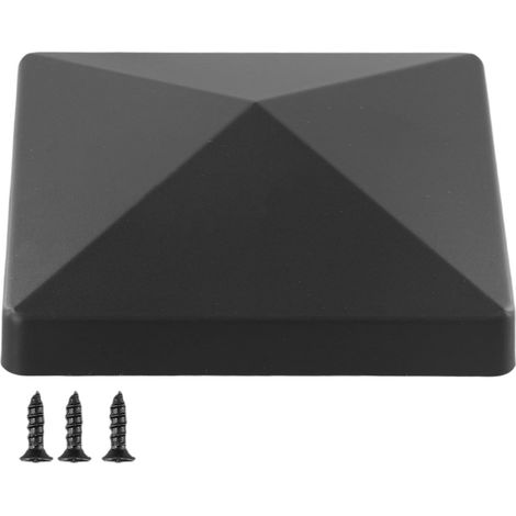 Capuchon de poteau de clôture 4x4 pouces, en plastique ABS résistant aux intempéries améliorant l'esthétique de la clôture (1 pièce) (1/5)