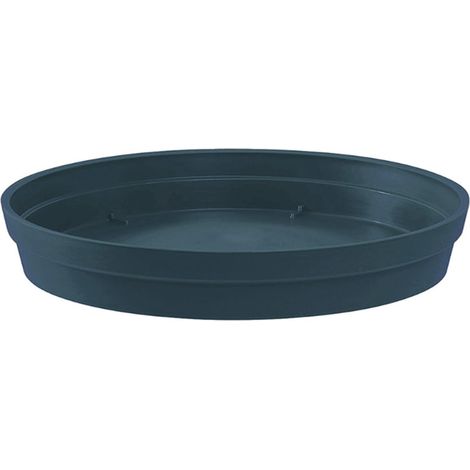 Soucoupe Ø15 cm pour pot de fleur Toscane Ø20 cm - Bleu Jean - EDA (1/2)