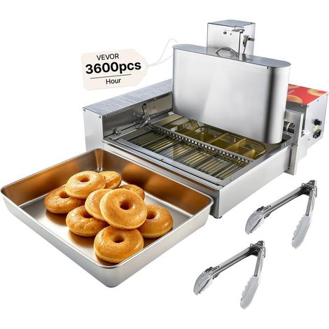 Production rapide de donuts : machine automatique professionnelle en inox 304, 6 rangées, contrôle intelligent (1/5)