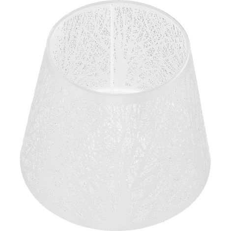 Abat-Jour, Abat-Jour en Fer Forgé Sculpté en Forme d'arbre Forestier E27 Mini Abat-Jour, pour la Décoration Intérieure de la Maison Lustre Table Murale Chambre Chevet Décor Lampes(Blanche) (1/5)