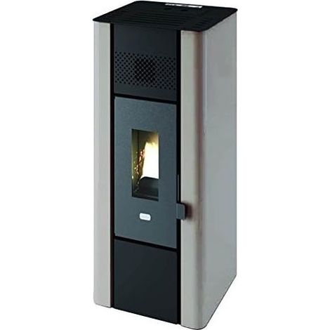Punto Fuoco – Poêle à granulés 6,3 kW – Sortie arrière 80 mm – Certification 4 étoiles – Volume chauffé 50-120 m³ – Dimensions 38 x 39 x 89 cm