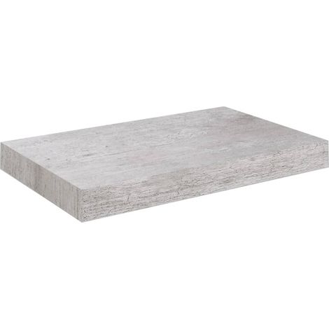 Étagère murale,Étagère flottante gris béton 23x23,5x3,8 cm MDF CFW30541 (1/5)