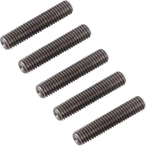 5pcs Stainless Steel M6 x 30mm Nozzle Throat Tube Accessary for 3D Printer Extruder 1.75mm