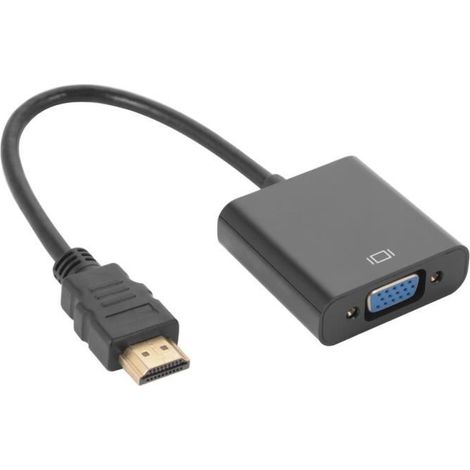 Adaptateur HDMI vers VGA - XCSOURCE - AC527 - HD 1080P - Noir - Convertisseur vidéo (1/4)