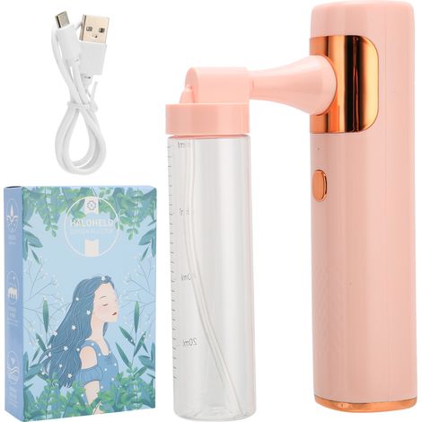Atomiseur Électrique Portable Rechargeable - Pulvérisateur à Brume Fine pour Maison, Bureau, École - Rose (1/5)