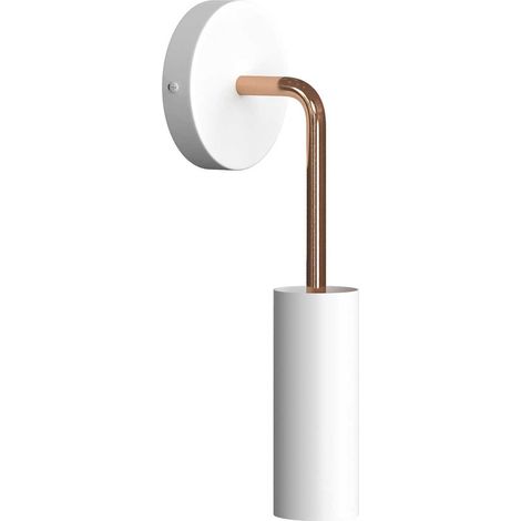 Creative Cables - Fermaluce Metal, applique murale en métal avec rallonge incurvée et abat-jour Tub-E14 (1/3)