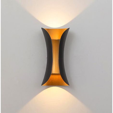 10W mur LED lampe spot applique extérieure lumière moderne en aluminium IP65 haut et bas spot (1/5)