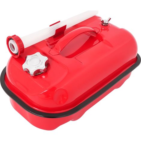 Bidon d’essence 10L (2,2 gallons) – Rouge, compact 41×22×26 cm, étanche anti-fuite – Pour voiture, kart, bateau, groupe électrogène (1/5)