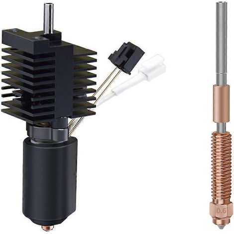 Kit de extrusor para boquilla de bloque calefactor cerámico K2 Plus de 0,6 mm (