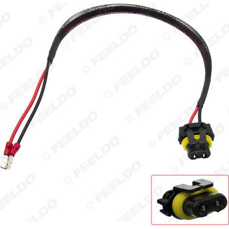 Adaptateur de conversion pour phares automobiles LED/HID, borne H1 vers câble d'alimentation réseau 9006