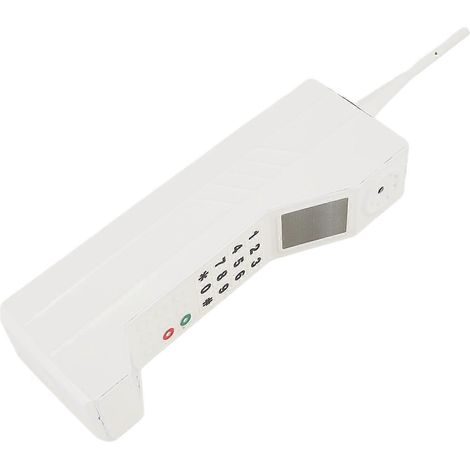 Téléphone portable rétro en fer, style vintage, décor blanc, compatible avec la photographie (1/5)
