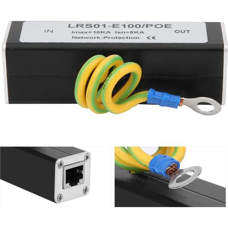 Parafoudre pour Caméra de Surveillance POE - Protection Surtension et Foudre Haute Performance - Sécurité Domestique (1/5)