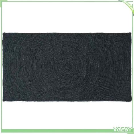 Tapis - FAFEISY - 42010555 - Jute 100% - Gris foncé - 80x150 cm (1/5)