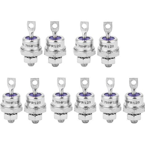 5 Paires Diode Redresseuse Spirale 70HFR120/70HF120 pour Chargeur de Batterie (1/5)
