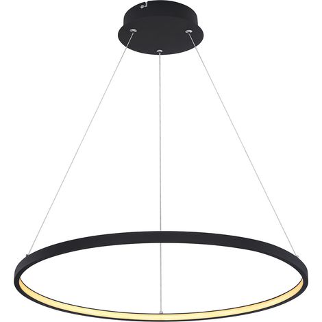 Globo - lampada a sospensione - Ralph - nero - metallo - Ø 61cm -