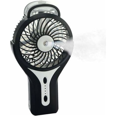 BUNTHAUS Mini ventilateur brumisateur portable USB avec brume de refroidissement personnelle - Batterie rechargeable - Ventilateur de refroidissement portable pour la maison, le bureau et les voyages  (1/5)