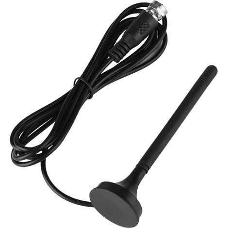Antenne TVHD d'intérieur pour voiture, double bande UHF/VHF, DVB-T, base magnétique, 10 dB (1/5)