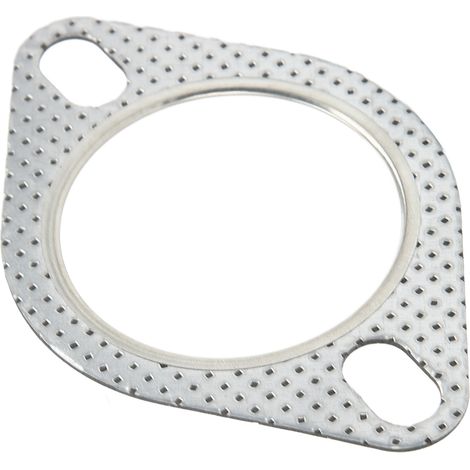 Joint d'échappement en acier perforé, type universel à 2 boulons, convient aux véhicules turbocompressés avec bride de 2,5 pouces/63 mm. (1/5)