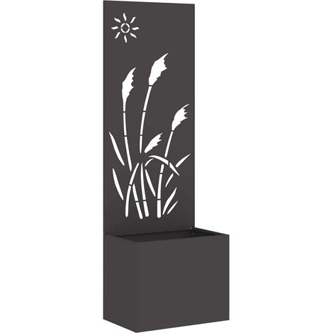 Écran de confidentialité de jardin Fretwork Noir 50 x 140 cm (1/5)