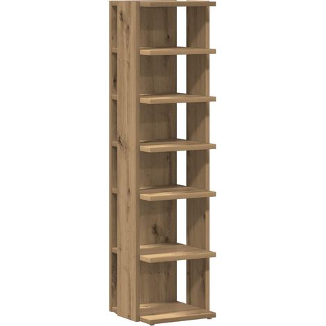Zapatero madera ingeniería roble artisan 28x27x102 cm vidaXL