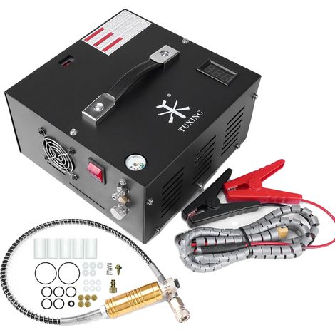 Luftkompressor, tragbares Design, integrierter Netzadapter, 220V-12V (1/5)