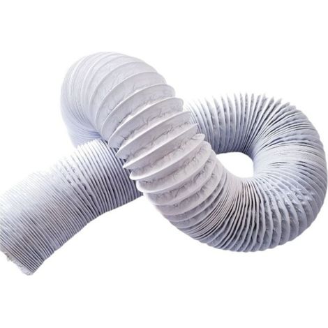Online Store Ø 80mm / 10m Tuyau D'évacuation D'air en PVC Flexible - Tuyau de Ventilation pour Climatisation, Sèche-linge, Hotte (1/4)