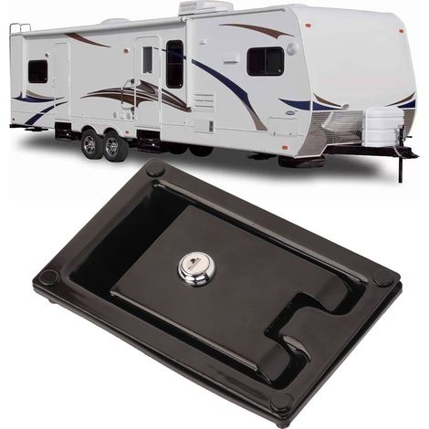 Accessoires pour remorques de camping-car, verrou plat encastré robuste 170110 mm, verrou de panneau pour remorque de voiture, verrou de porte de bloc moteur (866-A-2) (1/5)