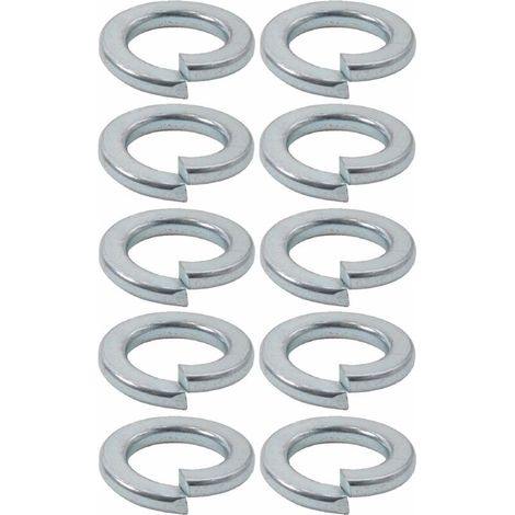 10x Rondelle grower élastique pour vis à tête cylindrique en acier zingué DIN 7980 Universel Vis Boulon Etanchéité Fixation Quincaillerie Ressort, M16 (1/2)