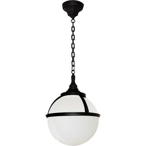 Elstead Glenbeigh - Lanterne à chaîne de plafond à 1 ampoule extérieure noire IP44, E27 (1/2)