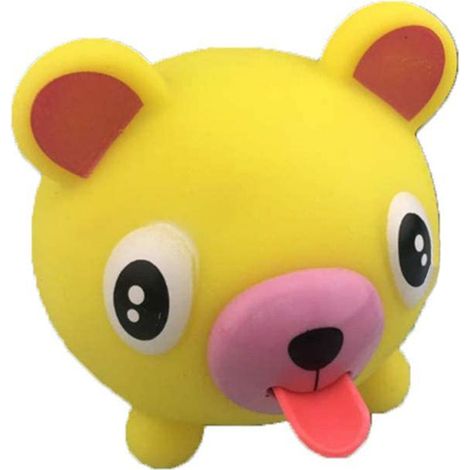 Balle parlante animale en PVC, jouet anti-stress souple avec langue tirée, cadeau pour enfants (1/5)