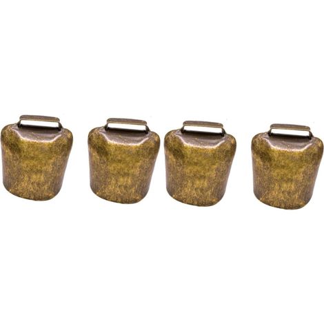 4pièces Cloche Bronze Pour Animaux Cloche Épais Pour De Moutons Chevaux Et Moyen (1/5)