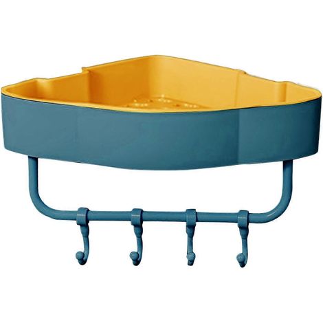 Étagère de douche/rangement mural multifonctionnel auto-adhésive (sans perçage) Verte (1/5)
