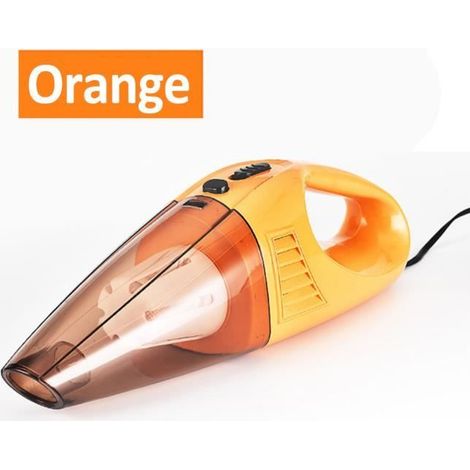 AVANC Aspirateur à Main Sans Fil - 3200Pa 100W - Humide Sec - 3x Tête de Nettoyage - 12V - Mini ORANGE (1/4)