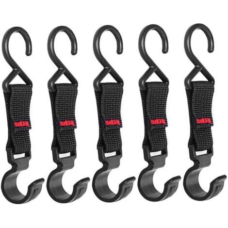5pcs Camping Hooks Movables Accessoires de camping pour tente, auvent portable Accessoires de tente de tente Clip de suspension, Handy Hanger Hook Camping Camping Hooks Tent Crochets Tent Tent (1/5)