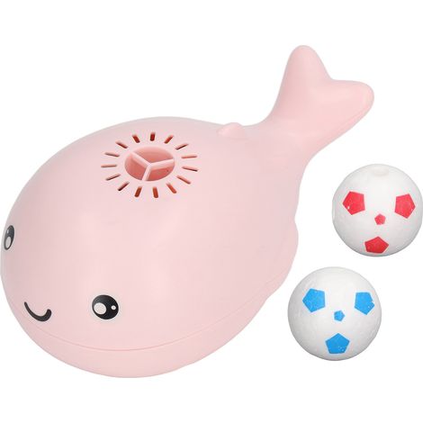 Jouet de bain baleine rechargeable USB, balle flottante électrique dauphin mignon avec fonction ventilateur, cadeau pour enfants rose (1/5)