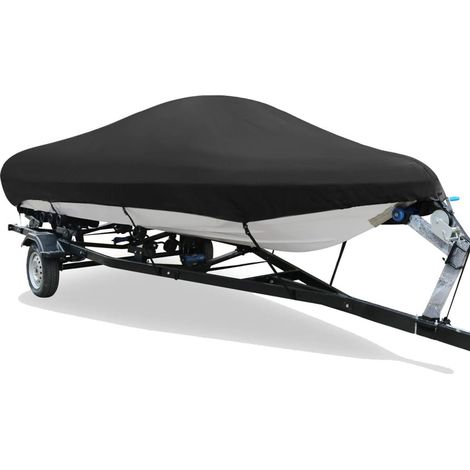 Bâche De Protection Pour Bateau - 210D Marine - Imperméable Et Résistante Aux Déchirures - Protection Toutes Saisons Pour Bateau À Coque En V - 1 Pièce
