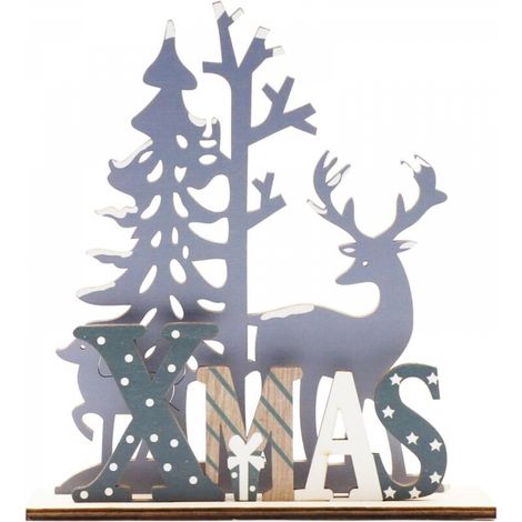 Autres décorations de Noël, décorations de table de Noël, panneaux de table de Noël en bois, décorations de table de Noël, centres de table de Noël pour la décoration des fêtes à la maison. (1/5)