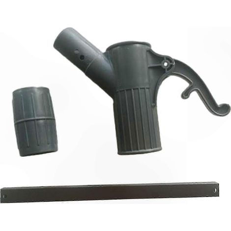 Porte-parapluie de terrasse avec poignée de levage et support latéral pour balcon, fixation robuste pour store de patio (1/5)