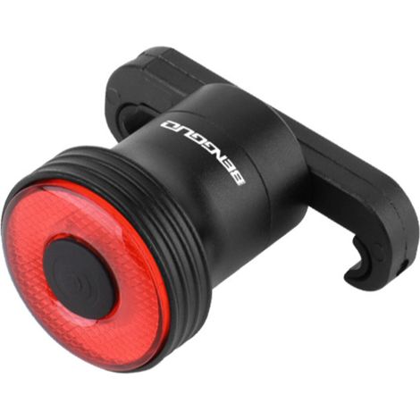 Luz trasera inteligente para bicicleta, luz trasera recargable para bicicleta 60 lúmenes, luz trasera para bicicleta 4 modos IP65 impermeable colorido 7 colores ligero resistente al desgaste se encien (1/5)