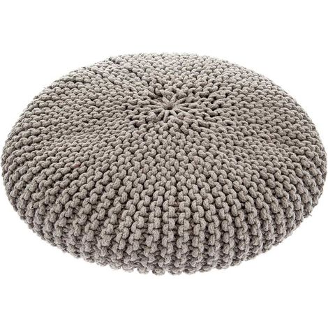 Rosso - Pouf Macramè con morbida imbottitura per cani e gatti