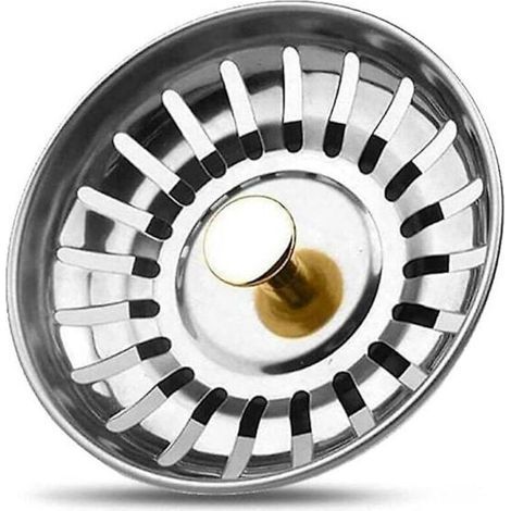 Spülbeckenstöpsel – Edelstahl-Sieb, 80 mm – Für Küchenspülen – 3er-Pack (1/5)