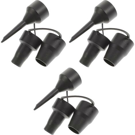 jeux d'embouts de rechange pour pompe à air, tête d'embout en plastique, adaptateur pour gonfleur (1/5)